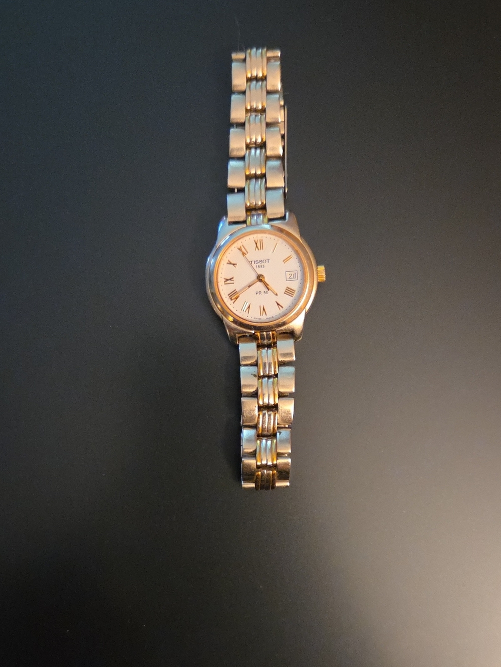 Quartz Swiss Watch - Womens Tissot PR50 Two Tone
